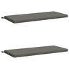 vidaXL Cuscini per Panchina SOEST 2 pz 100% Poliestere Grigio