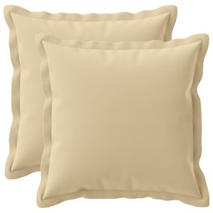 vidaXL Federa 2 pz HOUTEN Beige 30 x 30 cm Poliestere
