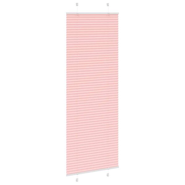 vidaXL Tenda Plissettata Rosa 80x200 cm Larghezza Tessuto 79,4 cm