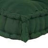 vidaXL Cuscino per Divano Pallet Verde 120 x 80 x 12 cm Tessuto