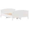 vidaXL Letto senza Materasso Bianco 120x190 cm Legno Massello di Pino