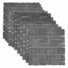 vidaXL Piastrelle Mosaico Grigio 30 x 30 cm Marmo