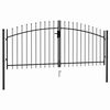 vidaXL Cancello per recinzione Woerden Doppia porta con punta superiore 299,5x174,5 cm