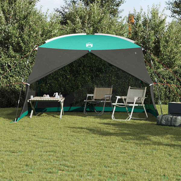 vidaXL Tenda zanzariera con tetto Verde Mare 380 x 380 x 225 cm