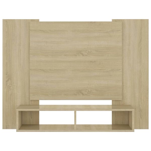 vidaXL Mobile TV a Muro Rovere Sonoma 120x23,5x90 cm Legno Multistrato