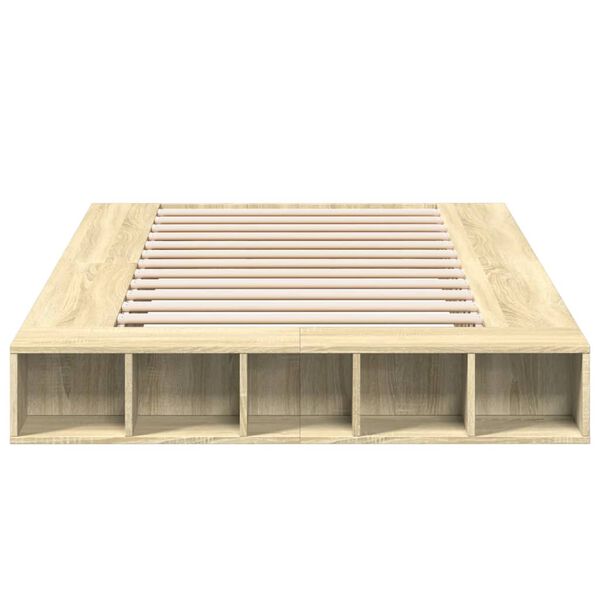 vidaXL Giroletto Rovere Sonoma 140x190 cm in Legno Multistrato