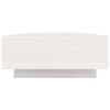 vidaXL Supporto per Monitor Bianco 100x27x14 cm Legno Massello di Pino