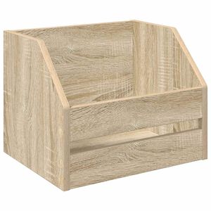 vidaXL Scatola per album in vinile Rovere Sonoma 38 x 30 x 29 cm