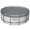Bestway Copertura per piscina &Oslash;3,66 m Rotondo Poliestere Grigio