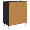 vidaXL Credenza Rovere Nero 60 x 35 x 70 cm Legno multistrato