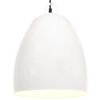 vidaXL Lampada a Sospensione Industriale 25 W Bianca Rotonda 42 cm E27