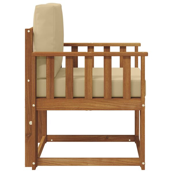 vidaXL Divano da esterno Legno di Acacia Massello e Poliestere