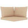 vidaXL Set Salotto da Giardino 8 pz con Cuscini Beige