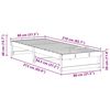 vidaXL Struttura del letto Marrone 80 x 210 cm Pino massello