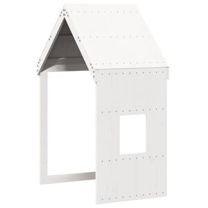 vidaXL Tetto per Letto Bambini Bianco 60x89x134,5 Legno Massello Pino