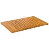 vidaXL Tappeto da bagno Naturale 59 x 40 cm Legno di Acacia Massello