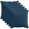 vidaXL Federa 6 pz HOUTEN Blu navy 40 x 40 cm corduroy