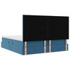 vidaXL Letto con Contenitore Blu Scuro 200 x 200 cm Velluto