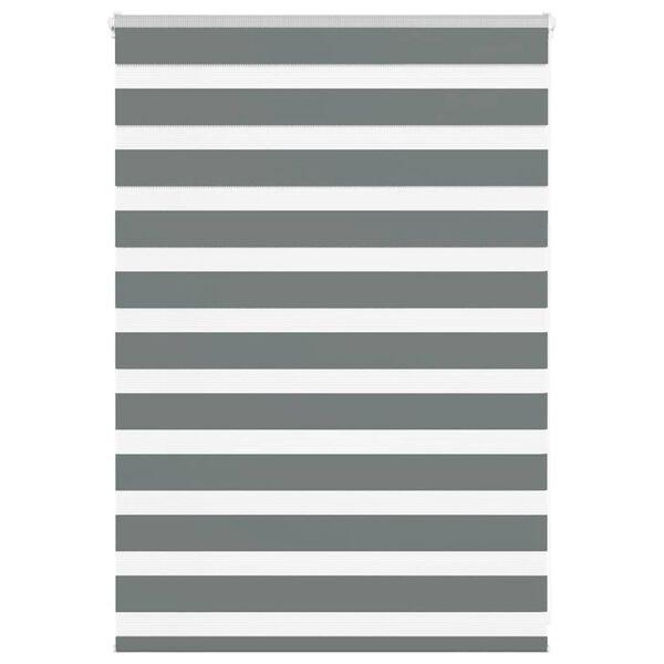 vidaXL Tenda a Rullo Zebra Larghezza Tessuto 95,9 cm Poliestere