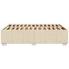 vidaXL Giroletto senza Materasso Crema 160x200 cm in Tessuto