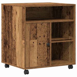vidaXL Supporto per Stampante Legno vecchio 60 x 50 x 67 cm
