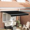 vidaXL Tenda da Sole Nero 300 x 250 x 165 cm Poliestere e Alluminio