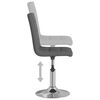 vidaXL Sgabello da Bar Grigio Chiaro in Tessuto