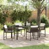 vidaXL Set da Pranzo per Giardino 5 pcs Marrone polyrattan