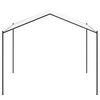 vidaXL Gazebo Bianco 4 x 4 x 2,6 m Acciaio e Poliestere