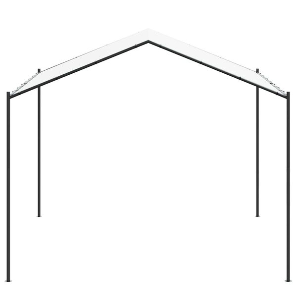 vidaXL Gazebo Bianco 4 x 4 x 2,6 m Acciaio e Poliestere