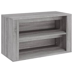 vidaXL Scarpiera Grigio Sonoma 75x35x45 cm in Legno Multistrato