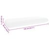 vidaXL Cuscino da Letto Bianco 70 x 36 x 13 cm Schiuma Memory in Gel