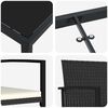 vidaXL Set da Pranzo per Giardino 5 pcs Nero