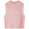 vidaXL Gilet da Bambina Lavorato a Maglia Rosa Chiaro 92