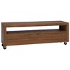 vidaXL Mobile TV 110 x 30 x 40 cm Naturale Legno di teak solido