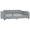 vidaXL Letto da Giorno Grigio Chiaro 90x190 cm in Tessuto
