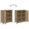 vidaXL Credenza Rovere artigianale 70 x 30 x 80 cm Legno multistrato