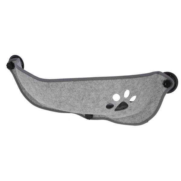 Kerbl Lettino per Gatti da Finestra Filzino 70x26x26 cm Grigio