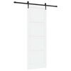 vidaXL Porta scorrevole ORKDAL Bianco e Nero 83 x 232 cm