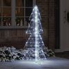 vidaXL Albero di Natale con 160 LED Bianco Freddo 150 cm Acrilico