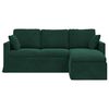 vidaXL Divano Verde Scuro 198 x 134 x 80 cm Velluto
