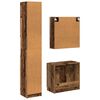 vidaXL Set di Armadi da Bagno 3 pcs Legno vecchio Legno multistrato