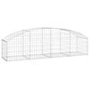 vidaXL Cesto Gabbione ad Arco 200x50x40/60 cm Ferro Zincato