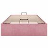 vidaXL Struttura Letto Pouf Senza Materasso Rosa 100x200 cm Velluto