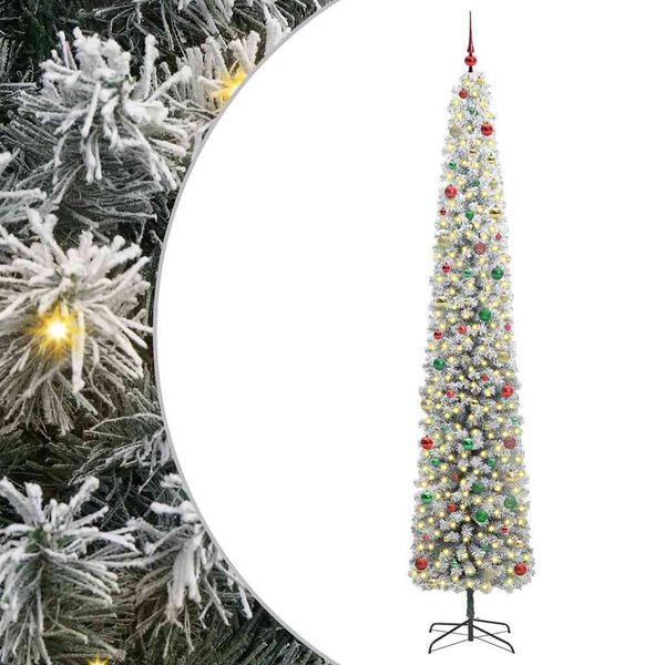 vidaXL Albero di Natale artificiale con 300 LED Verde 270 cm