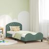 vidaXL Struttura letto bambini con testata Verde Mare 90 x 200 cm