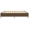 vidaXL Struttura Letto a Rete a Molle Marrone Scuro 200x200 cm in Tessuto