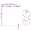 vidaXL Tenda a Rullo Oscurante 140 x 230 cm Bianca
