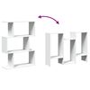 vidaXL Libreria divisoria a 3 ripiani bianca 70x24x97 cm in legno ingegnerizzato