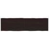 vidaXL Piano Tavolo Marrone Scuro 220x60x(2-6)cm Rovere Non Trattato